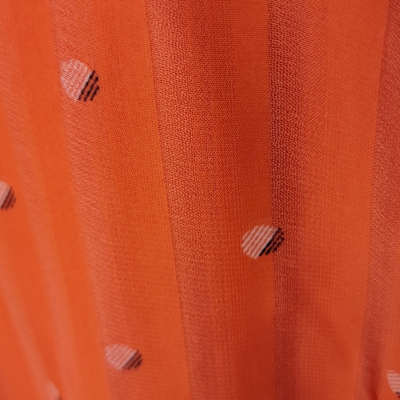 NEW WITH TAGS!!! Cupcakes and Cashmere Orange Wrap Dress Size L. #255 - Picture 2 of 5
